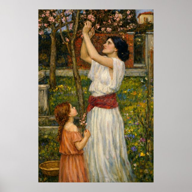 Prysskonvalley av Waterhouse Poster (Framsidan)