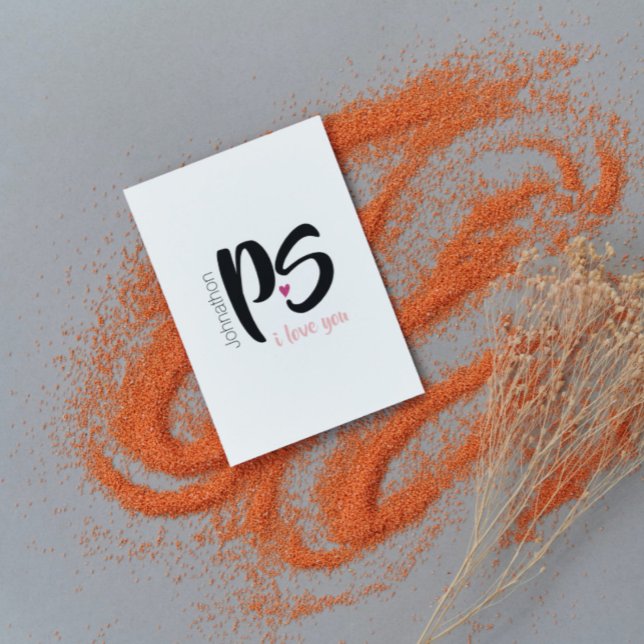 PS. I kärlek You | Alla hjärtans dag Julkort (Skapare uppladdad)