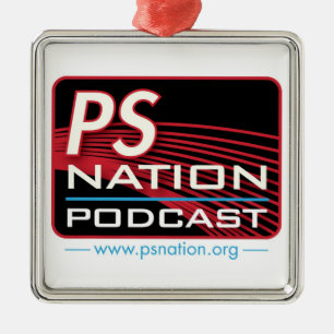 Ps-nation - logotypprydnad julgransprydnad metall