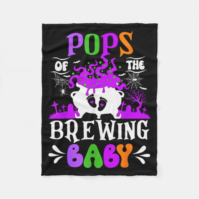 Ps Of The Brewing Baby Dad To Be Halloween  Fleecefilt (Framsidan)