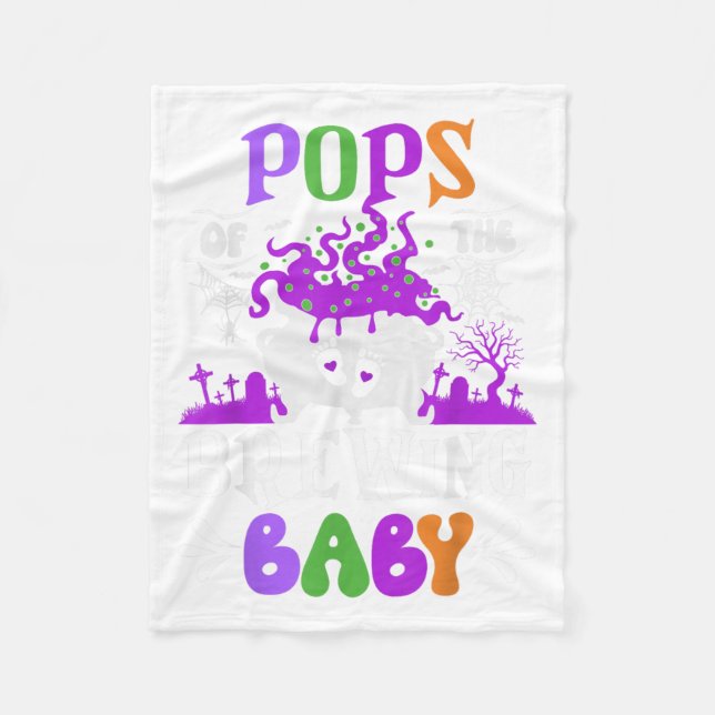 Ps Of The Brewing Baby Dad To Be Halloween  Fleecefilt (Framsidan)