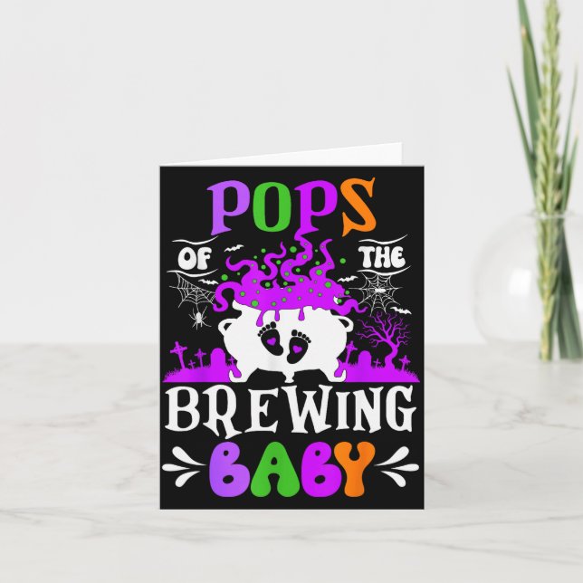 Ps Of The Brewing Baby Dad To Be Halloween  Kort (Framsida)