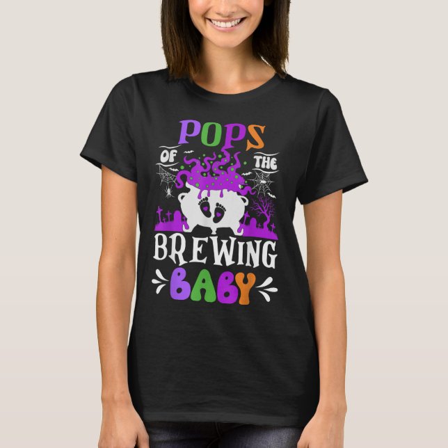 Ps Of The Brewing Baby Dad To Be Halloween  T Shirt (Framsida)