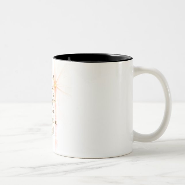 Psa 23.3 Herren är min Shepard Två-Tonad Mugg (Höger)