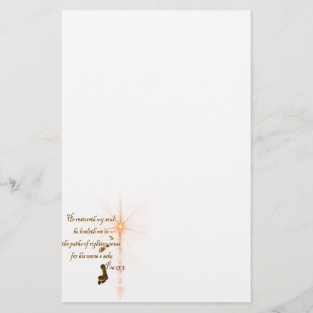 Psa 23.3 Herren är min skärva Brevpapper (Framsida)