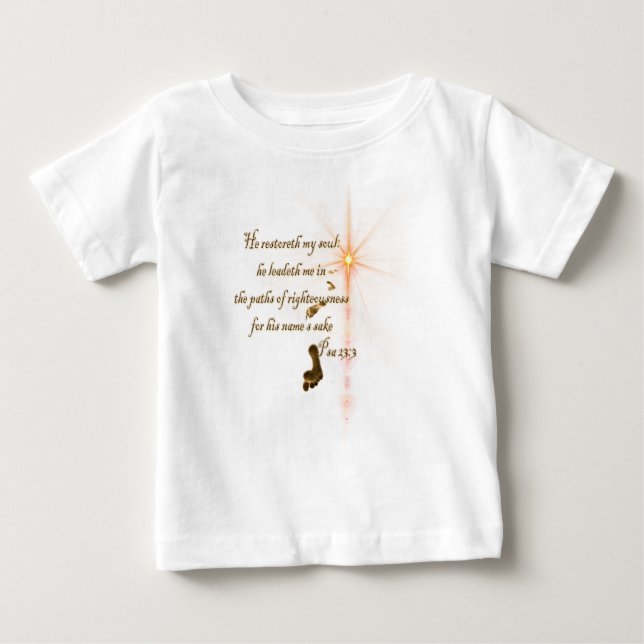 Psa 23.3 Herren är min skärva Tee Shirt (Framsida)