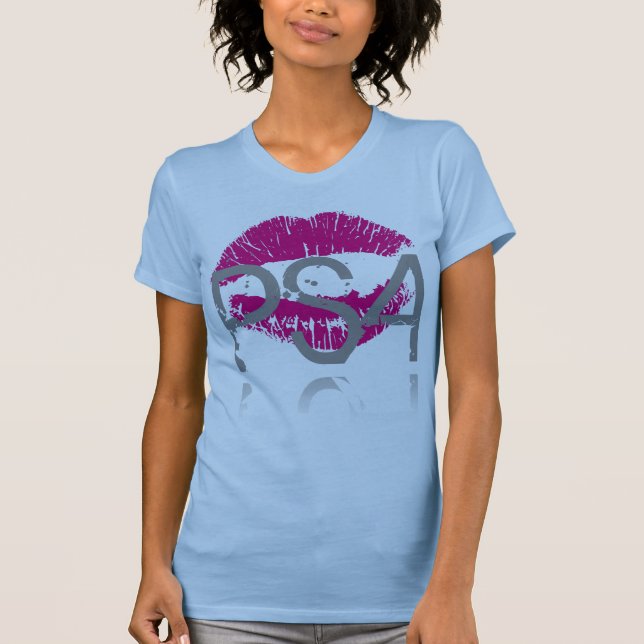 Psa-LÄPPAR (rosor) T-shirt (Framsida)