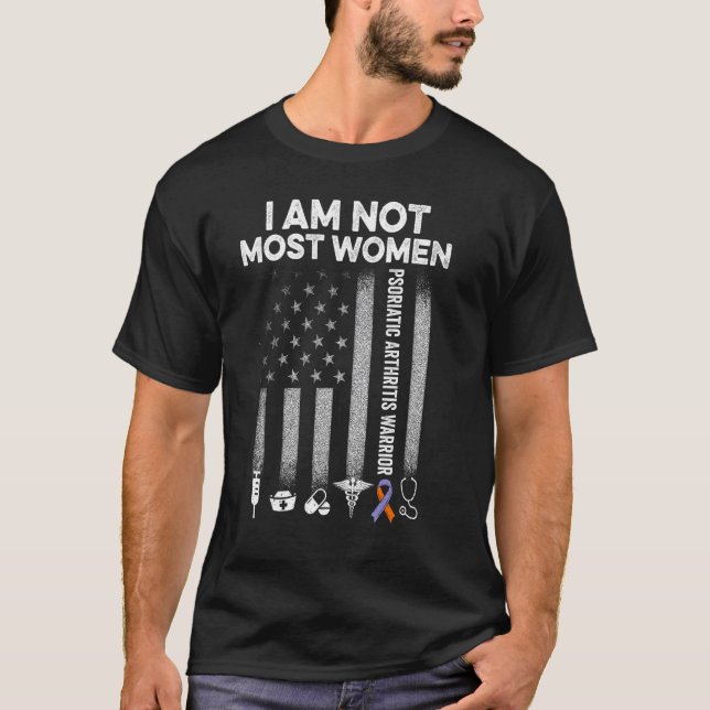 PSA Psoriasiatisk artrit Mest kvinnor Warrior Awar T Shirt (Framsida)