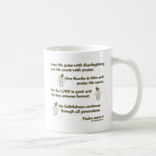 Psalm100:4 - 5 kaffemugg