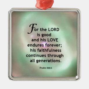Psalm100:5 Julgransprydnad Metall