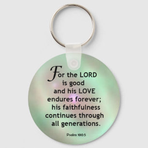 Psalm100:5 Nyckelring