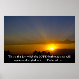 Psalm118:24 Poster