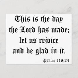 Psalm118: 24 vykort