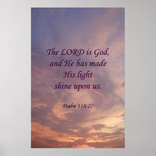 Psalm118:27Lord Vara Gud Poster