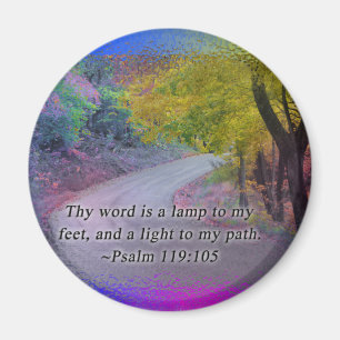 PSALM119:105 THY ORD - TÄNDA TILL MIN VÄG - MAGNET