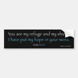 Psalm119:114 Bildekal