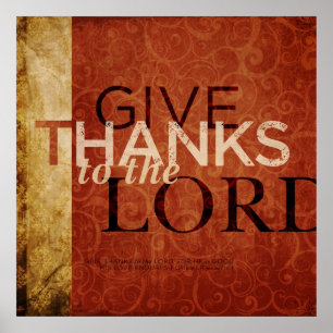 Psalm136:1 Poster