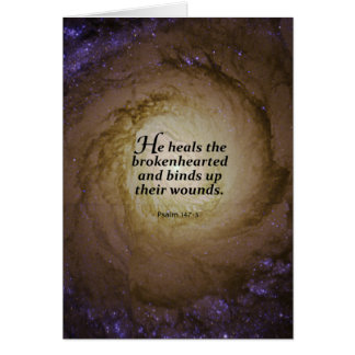 Psalm147:3 Hälsningskort