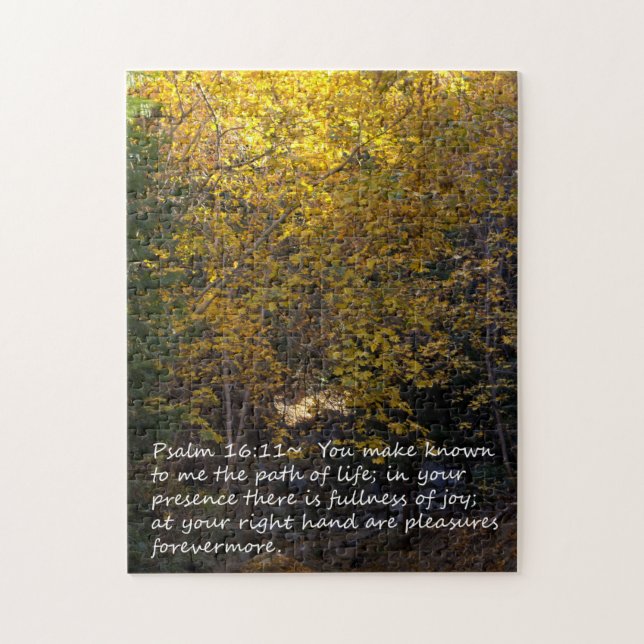 Psalm16:11höst Pussel (Vertikal)