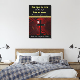 Psalm17:8 håller mig som äpplet av ögat… canvastryck