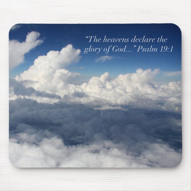Psalm19:1 Mousepad Musmatta (Framsidan)