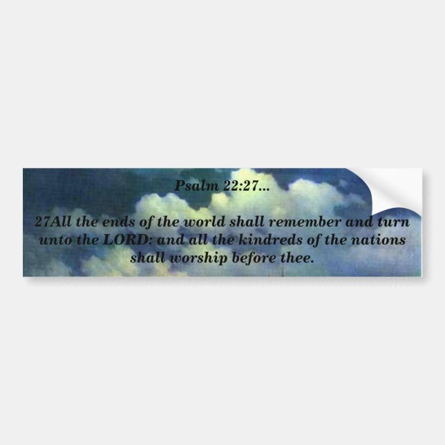 Psalm22:27 Bildekal (Framsidan)