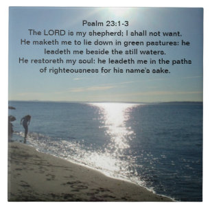 Psalm23:1 - 3 kakelplatta