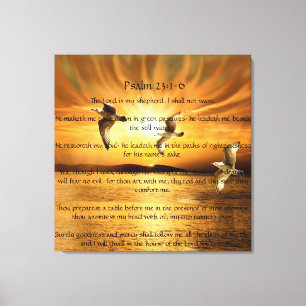 Psalm23:1 - 6 lorden Vara My Shepard Canvastryck