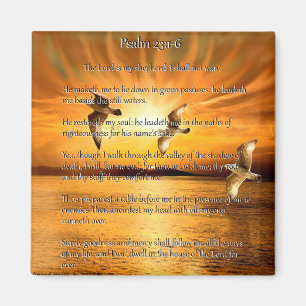 Psalm23:1 - 6 lorden Vara My Shepard Magnet