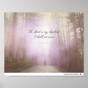 Psalm23:1 - lorden är min herde poster