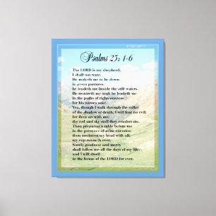Psalm23:1 - tryck för 6 Scripture