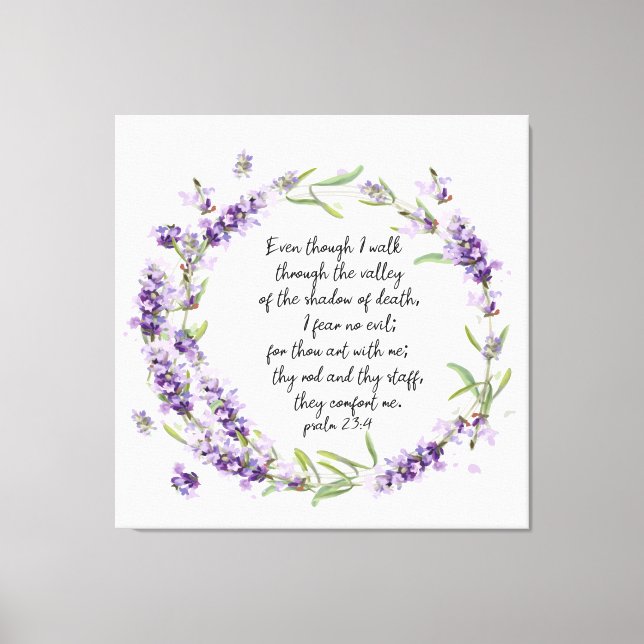 Psalm23:4, kanvastryck (Framsida)