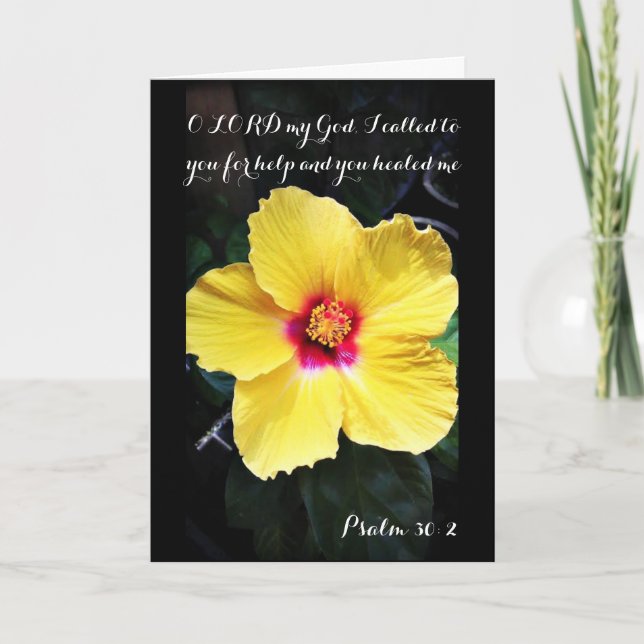 Psalm30:2 som läker bönkortet kort (Framsida)