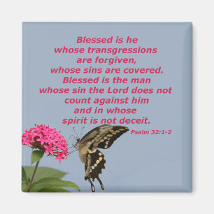 Psalm32:1 - 2 magnet