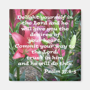 Psalm37:4 - 5 magnet