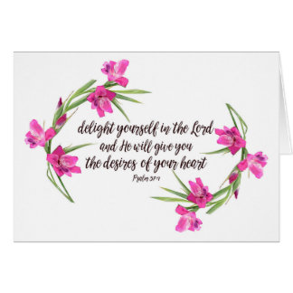 Psalm37:4 Hälsningskort