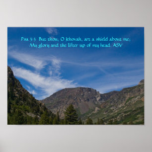 Psalm3:3affisch Poster