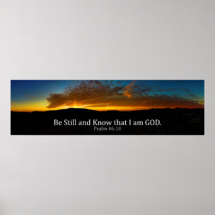 Psalm46:10 är stillbilden och vet att poster
