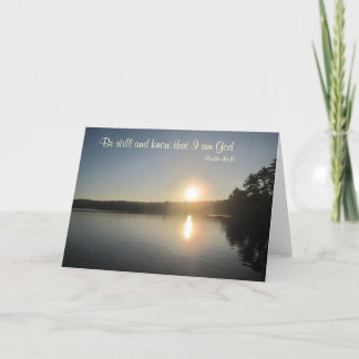 Psalm46:10 - var stillbilden och vet att kort