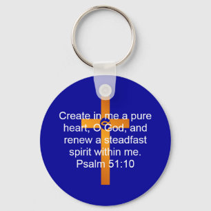 Psalm51:10 Nyckelring
