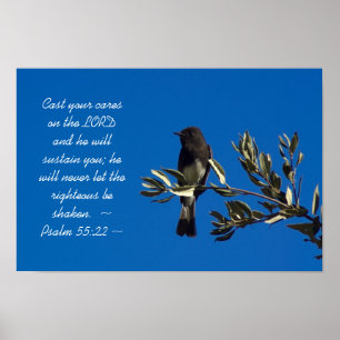 Psalm55:22 Poster