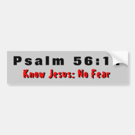 Psalm56:11 vet Jesus ingen skräck Bildekal