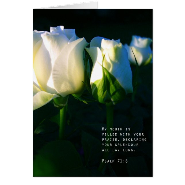 Psalm71:8 Hälsningskort (Framsidan)