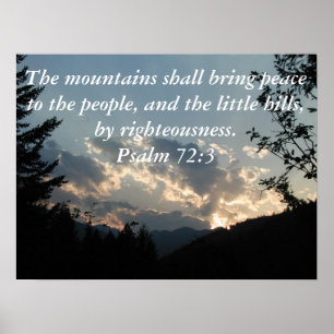 Psalm72:3affisch Poster