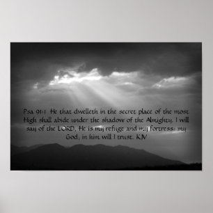 Psalm91:1,2affisch Poster