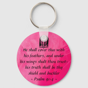 Psalm91:4keycahin Nyckelring