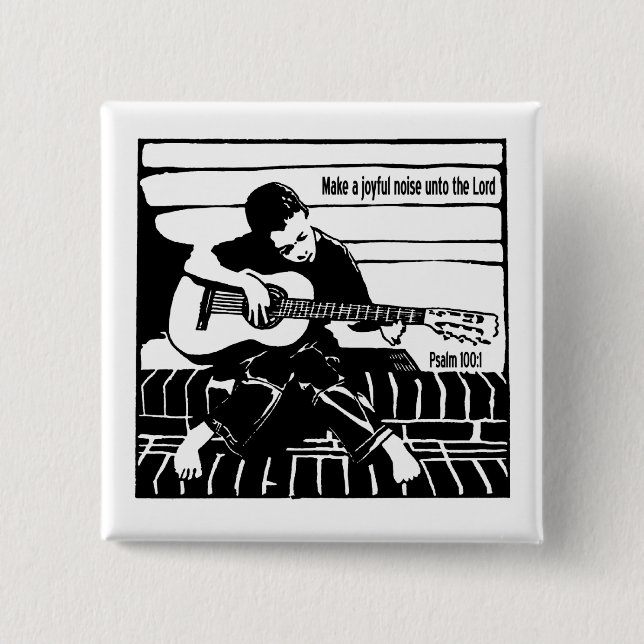 Psalm 100:1 knapp (Framsida)