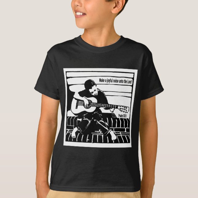 Psalm 100:1 t shirt (Framsida)
