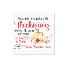 Psalm 100:4 Gå in i hans grind med Thanksgiving