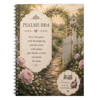Psalm 100:4 Journal/Anteckningsbok Anteckningsbok